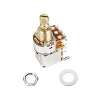 Banworks Potenziometri per chitarra in ottone A500K, filettatura imperiale da 3/8", 18 scanalature, asta corta (lunghezza 15 mm), potenziometri conici audio per Fender Strat/Tele Gibson Les Paul LP/SG
