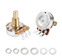Banworks Potenziometro lineare conico per chitarra in ottone B500K, filettatura 3/8", albero lungo (lunghezza 19 mm), per Gibson Les Paul LP/SG Fender Strat/Tele PRS, 2 pezzi, JT/XNQ-22