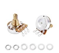 Banworks Potenziometro per chitarra in ottone B1MΩ imperiale con filettatura da 3/8", 24 scanalature, gambo corto (lunghezza 15,5 mm), potenziometro lineare per Gibson Les Paul LP/SG Fender Strat/Tele