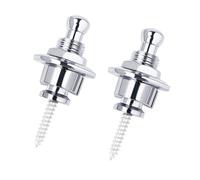 Banworks Pulsanti di bloccaggio a sgancio rapido fermi di sicurezza per chitarre acustiche/elettriche, basso, confezione da 2 JT/DSBDK-01 cromati