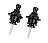 Banworks Pulsanti di bloccaggio a sgancio rapido fermi di sicurezza per chitarre acustiche/elettriche, basso, confezione da 2 JT/DSBDK-01 nero