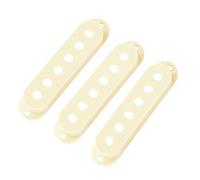 Banworks Set di 3 coperture per pickup SSS da 52 mm/52 mm/52 mm/52 mm, in plastica, a bobina singola, per chitarre elettriche vintage Stratocaster, Fender Strat ST SQ, confezione da 3, colore bianco