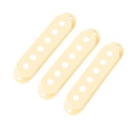 Banworks Set di 3 coperture per pickup SSS da 52 mm/52 mm/52 mm/52 mm, in plastica, per chitarre elettriche vintage Stratocaster Fender Strat ST SQ, confezione da 3 JT/SYQG-13, beige