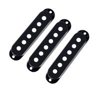 Banworks Set di 3 coperture per pickup SSS da 52 mm/52 mm/52 mm/52 mm, in plastica, per chitarre elettriche vintage Stratocaster, Fender Strat ST SQ, confezione da 3, colore nero