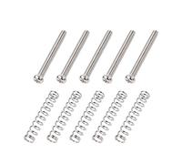 Banworks Set di viti di regolazione dell'altezza e molla per chitarra elettrica Humbucker M3 con filettatura metrica 3 x 30 mm, per Epiphone LP SG Squier Strat ST e chitarra asiatica dotata di