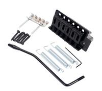Banworks Sistema di ponte tremolo a 6 corde spazio per le corde da 52,5 mm con braccio tremolo Modern Saddles e blocco in zinco per chitarre elettriche stile Strat ST Squier JT/CYXT-01 nero