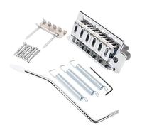 Banworks Sistema di ponte tremolo a 6 corde spazio per le corde da 52,5 mm con braccio tremolo Modern Saddles e blocco in zinco per chitarre elettriche stile Strat ST Squier JT/CYXT-01 cromato