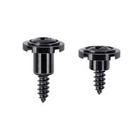 Banworks Supporti per corde per chitarra vintage da 152 m, guide rotonde scanalate per chitarre elettriche Fender Telecaster Tele TL, confezione da 2 (una più alta e una inferiore) JT/YXK-06 nero