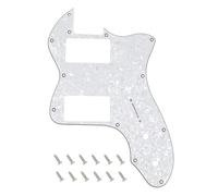 Banworks Tele HH Battipenna 4 strati 12 fori Wide Range Pickup Slot Cover Telecaster Battipenna Piastra antigraffio per USA/Mexican Fender Vintage 72 Tele Thinline Chitarra Elettrica JT-HB-07
