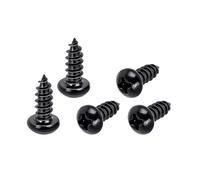 Banworks Viti in acciaio inox American # 3 x 1/4" per chitarra Truss Rod Cover viti a campana per USA Gibson Les Paul LP SG confezione da 5 JT/ZGLS-01 nero