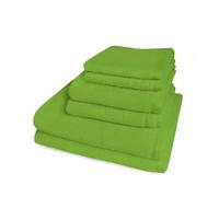 Banzaii 2 Salviette 60 x 40 cm + 2 Asciugamani 60 x 100 cm + 2 Teli Doccia 100 x 150 cm in Morbida Spugna, 100% Cotone di Alta Qualità, Trattamento Super Assorbenza - Verde