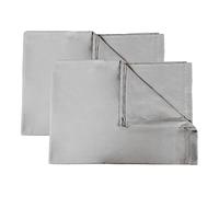 Banzaii 2 Teli Mare in Microfibra - Teli Bagno Compatti, Assorbenti ad Asciugatura Rapida Ideali per Piscina, Spiaggia, Palestra, Viaggi - 100 x 150 cm, Grigio Chiaro