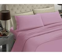 Banzaii Completo Lenzuolo Una piazza e mezza, Lilla 100% Microfibra Made in Italy, Lenzuolo Sopra 180 x 290 cm, Lenzuolo Sotto 110/120 x 190/200 x 25 cm, 1 Federa 52 x 82 cm