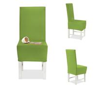 Banzaii - Coprisedia Antimacchia con Schienale - Vestisedia Seduta e Schienale per sedie da cucina, sala da pranzo, cerimonia, ristoranti - 6 Pezzi Verde Chiaro Made in Italy