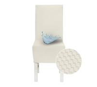 Banzaii Coprisedia con Schienale 2 Pezzi Impermeabili, Antimacchia, Elasticizzati - Vestisedia Seduta e Schienale per Cucina, Sala da Pranzo, Ristorante - Panna, Made in Italy