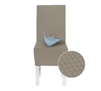 Banzaii Coprisedia con Schienale 2 Pezzi Impermeabili, Antimacchia, Elasticizzati - Vestisedia Seduta e Schienale per Cucina, Sala da Pranzo, Ristorante - Sabbia, Made in Italy