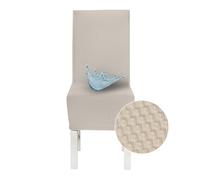 Banzaii Coprisedia con Schienale 4 Pezzi Impermeabili, Antimacchia, Elasticizzati - Vestisedia Seduta e Schienale per Cucina, Sala da Pranzo, Ristorante - Beige, Made in Italy
