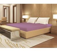 Banzaii Lenzuolo con Angoli Una Piazza e Mezza 100% Puro Cotone, Lenzuolo Sotto con Elastico per Materassi con altezza fino a 30 cm, Made in Italy colore Lilla