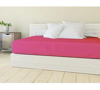 Banzaii Lenzuolo sotto con Angoli in Microfibra trattamento Manopesca, No Stiro, Singolo 80/90 x 190/200 x 30 cm, adatto sia a materassi alti che bassi, Fuxia Made in Italy