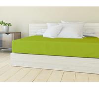 Banzaii Lenzuolo sotto con Angoli in Microfibra trattamento Manopesca, No Stiro, Singolo 80/90 x 190/200 x 30 cm, adatto sia a materassi alti che bassi, Verde Made in Italy