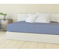 Banzaii Lenzuolo sotto con Angoli in Microfibra trattamento Manopesca, No Stiro, Una Piazza e Mezza 110/120 x 190/200 x 30 cm, adatto sia a materassi alti che bassi, Avio Made in Italy