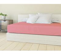 Banzaii Lenzuolo sotto con Angoli in Microfibra trattamento Manopesca, No Stiro, Una Piazza e Mezza 110/120 x 190/200 x 30 cm, adatto sia a materassi alti che bassi, Rosa Made in Italy