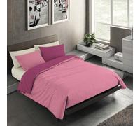 Banzaii Set Copripiumino Matrimoniale Microfibra Double Face, Lavanda | Copripiumino 250x200 cm, Morbido Effetto Manopesca No Stiro con Federa Double Face, Facile da Lavare, Made in Italy