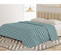 Banzaii Telo Copriletto Multiuso 210x250 cm, Copridivano Universale, Telo Arredo per Letto e Divano, Copritutto Resistente Ilaria Turchese