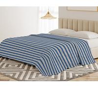 Banzaii Telo Copriletto Multiuso 210x250 cm, Copridivano Universale, Telo Arredo per Letto e Divano, Copritutto Resistente Ilaria Blu