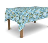 Banzaii Tovaglia in PVC Cerata Antimacchia Resistente a Sole e Intemperie Facile Da Tagliare Nella Misura Che Vuoi - Capri Azzurro 140x100 cm