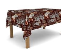 Banzaii Tovaglia in PVC Cerata Antimacchia Resistente a Sole e Intemperie Facile Da Tagliare Nella Misura Che Vuoi - Croissant 140x400 cm