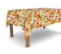 Banzaii Tovaglia in PVC Cerata Antimacchia Resistente a Sole e Intemperie Facile Da Tagliare Nella Misura Che Vuoi - Frutti Colorati 140x400 cm