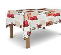 Banzaii Tovaglia in PVC Cerata Antimacchia Resistente a Sole e Intemperie Facile Da Tagliare Nella Misura Che Vuoi - Pesche Beige 140x400 cm