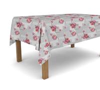 Banzaii Tovaglia in PVC Cerata Antimacchia Resistente a Sole e Intemperie Facile Da Tagliare Nella Misura Che Vuoi - Provenza Grigio 140x400 cm