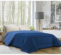 Banzaii Trapunta Invernale, calda e morbida - Piumone da 350 gr/mq - Microfibra manopesca - Traspirante, Anallergica - Prodotta in Italia - Una Piazza e Mezza 220x260 cm Blu/Avio