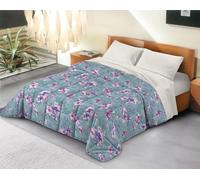 Banzaii Trapunta Invernale in Ecopiuma da 380 gr/mq anallergica e traspirante - Piumone Caldo e Morbido - Prodotto in Italia - Due piazze Matrimoniale 260x260 cm, Anna Verde