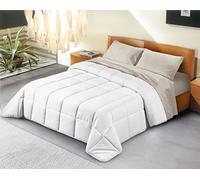 Banzaii Trapunta Invernale in Ecopiuma Double Face Super Soft Una Piazza Singolo 170x260 cm Bianco/Bianco
