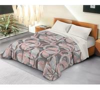 Banzaii Trapunta Singola 170x260 cm Invernale in Ecopiuma da 380 gr/mq calda e morbida - Piumone Invernale Anallergico e Traspirante - Prodotto in Italia - Sara Rosa