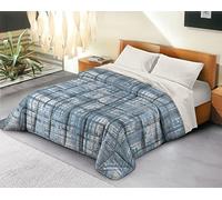 Banzaii Trapunta Singola 170x260 cm Invernale in Ecopiuma da 380 gr/mq calda e morbida - Piumone Invernale Anallergico e Traspirante - Prodotto in Italia -Gaia Azzurro