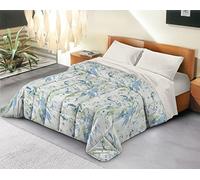 Banzaii Trapunta Una piazza e mezza 220x260 cm Invernale in Ecopiuma da 380 gr/mq calda e morbida - Piumone Invernale Anallergico e Traspirante - Prodotto in Italia - Giada Verde