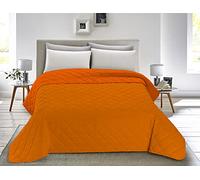 Banzaii Trapuntino, Copriletto Autunnale, Primaverile Matrimoniale 250x260 Arancio Chiaro/Arancio Scuro Made in Italy