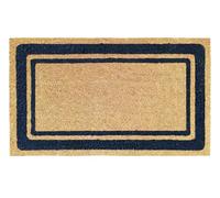 Banzaii Zerbino Cocco da Esterno e Interno, Tappeto Antiscivolo 40x70 cm - Border Blu