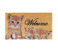 Banzaii Zerbino in Cocco da Esterno o Interno con Retro Antiscivolo 40x70 cm - Gattini