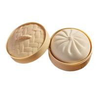 Bao Bun Squeeze Toy - Adorable Stress Reliever, Squishy Toy | Soft Silicone, Easy To Squeeze, Design, Soothing Texture, Ideal For Kids, Office, , Desk, And Sensory Activities