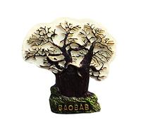 Baobab Tree Madagascar - Magnete per frigorifero da viaggio, souvenir per frigorifero, decorazione magnetica, collezione artigianale dipinta a mano