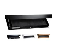 BaoBaJiu Cassaforte a scaffale nascosta - Scaffale portaoggetti a doppio strato con montaggio a parete - con scomparto segreto, scomparti nascosti for soggiorno o ufficio(Black)