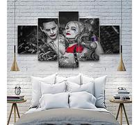 Baobaoshop Quadro su Tela Arte della Parete di casa 5 Pezzi Joker Harley Quinn Poster Stampe HD Immagini modulari per Soggiorno Quadro Decorativo-Nessuna Cornice
