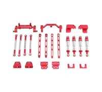 Baoblaze 1 Set di Aste per Assale per Modelli di Auto RC, Accessorio per Assale di Ponte in Metallo, Miglioramento del Montaggio, Resistenza alla Deformazione, Rosso