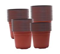 Baoblaze 100 Pezzi Piccoli vasi da contenitori per Piante Multiuso con Fori di drenaggio vasi per piantine per Tavolo davanzale Balcone, 10 Cm