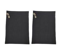 Baoblaze 2 pezzi da cucire in tasca con cerniera tasche interne per cappotti felpe accappatoi, Nero